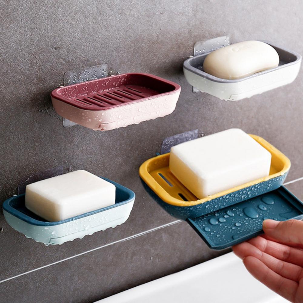 Wallmounted Soap Dish Bar Soap Holder Soap Dishes Tray Saver Case Box