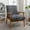 Grey, variant on Grey Microfiber Arm Chair | Simple Assembly and Cozy Seating | Versatile for Any Room Decoration