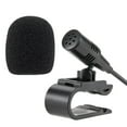 thumbnail image 1 of Car External Microphone with Audio Cable U-Shaped Clip for Radio Automatic DVD Player, 1 of 5