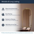 thumbnail image 5 of Head West Arch Antique Gold Ornate Metal Framed Accent Wall Mirror - 21" x 42", 5 of 9