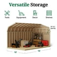 thumbnail image 5 of Little Cottage Co. 10x16 Classic Gambrel Barn with 6 ft. Sidewalls, Outdoor Wood Storage Shed Do-It-Yourself Precut Kit, 5 of 13