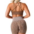 thumbnail image 1 of NVGTN Galaxy Ribbed Seamless Bra Spandex Top Woman Fitness Elastic Breathable Breast Enhancement Leisure Sports Underwear, 1 of 7