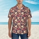 thumbnail image 2 of Balery Skull rock record artist Camisas hawaianas de manga corta para hombre, camisas playeras de corte holgado, camisas de vacaciones con botones,Small, 2 of 7