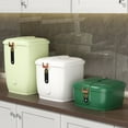 thumbnail image 4 of Becaristey Non-toxic Rice Storage Container Odorless Impact-resistant Safe For Food Contacting Rice Container Olive Green 5kg, 4 of 6