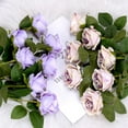 thumbnail image 3 of 5PCS Artificial Silk Rose Flower Bouquet Lifelike Fake Rose for Wedding Home Party Decoration Event Gift, 3 of 7