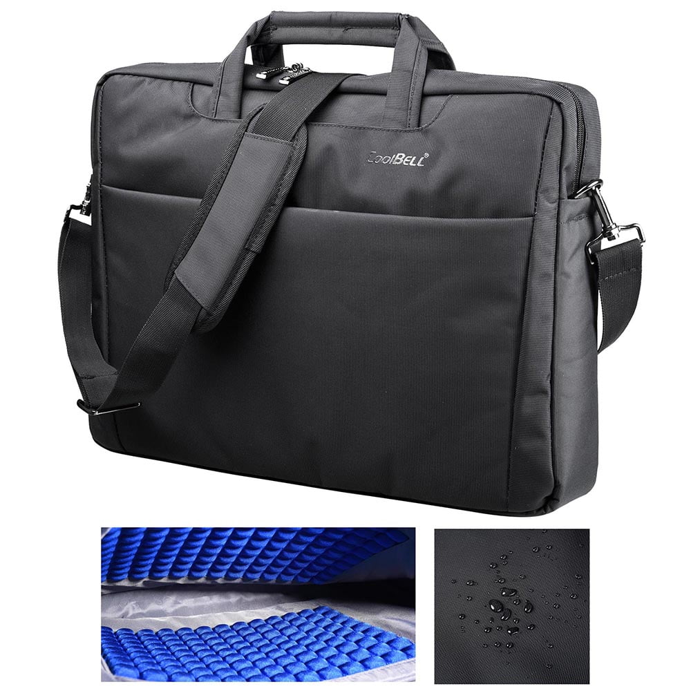 CoolBELL 17.3 Laptop Bag Notebook Carrying Case Shoulder Bubble Foam Padded Briefcase