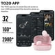 thumbnail image 4 of TOZO A1 Mini Wireless Earbuds Bluetooth 5.3 in Ear Light-Weight Headphones Built-in Mic Calls, IPX5 Waterproof, Immersive Premium Sound Connection Headset with Charging Case, 32 Preset EQs via APP, 4 of 5