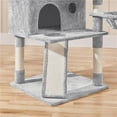 thumbnail image 6 of Yaheetech 76.4" Cat Tree Tower with 3 Condos and 2 Baskets, Light Gray, 6 of 7