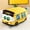 Yellow, variant on OAVQHLG3B 9.8 Inches Car Plush Toy Simulation Bus Cute Cartoon Pillow Filling Car Plush Pillow Toy Birthday Christmas Gift