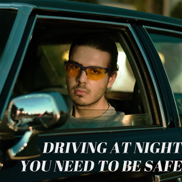 Joopin Night Driving Glasses, Yellow Wrap Around UV400 Lens photo 5