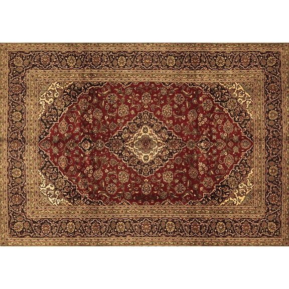 Ahgly Company Indoor Rectangle Persian Brown Traditional Area Rugs, 5' x 7'