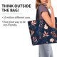 thumbnail image 2 of Fotbe Autumn Leaves With Blue Bolsa Tote Estética de Lona con Estampado para Mujer - Bolsa Reutilizable de Hombro Casual para Vacaciones, Compras, Trabajo y Gimnasio, 2 of 8