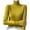 Yellow, variant on Turilly Fashion Women's Winter Sweaters Casual Semi High Neck Solid Color Loose Base Knitted Sweater