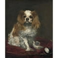 thumbnail image 3 of Édouard Manet 12x14 Black Modern Framed Museum Art Print Titled - A King Charles Spaniel (C. 1866), 3 of 5