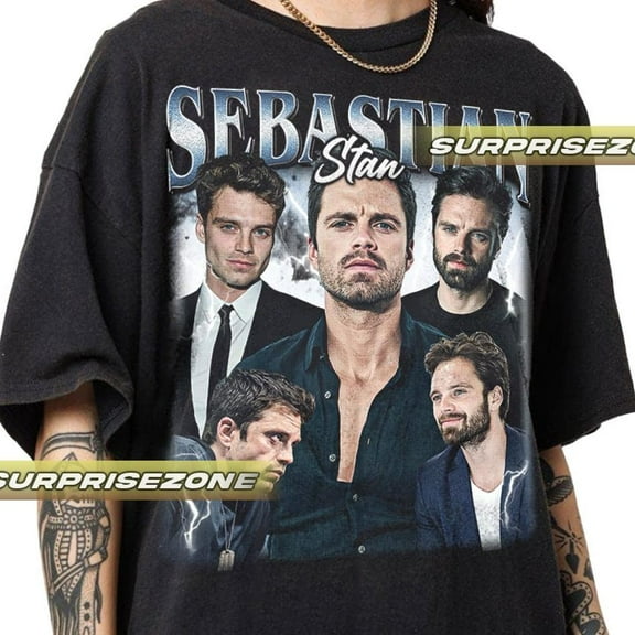 Sebastian Stan Unisex Softstyle Vintage Shirt, Gift For Woman and Man Unisex T-Shirt