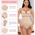 thumbnail image 3 of MANIFIQUE Tummy Control Thong Shapewear for Women High Waist Shaping Underwear Seamless Body Shaper Panties Girdle, 3 of 6