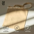 thumbnail image 7 of Top Cotton Pack of 12 – 100% Cotton Reusable Tote Bags – Bulk Grocery, Shopping, DIY, Beach & Gift Use (Brown Melange), 7 of 7
