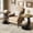 Light Brown & Black, variant on Tribesigns 2 Tiers Round Side Table, End Table with Storage Shelf with Wood Metal C-Shaped Frame for Small Spaces, Living Room (2pcs, Brown & Black)