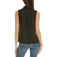 thumbnail image 2 of CeCe womens  Peter Pan Collar Blouse, m, Black, 2 of 3