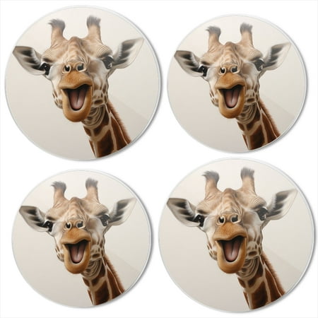 

Bahomeck Gas Stove Burner Cover Set Of 4 Oil Painting Of Excited Giraffe Metal Electric Stove Burner Covers Protecting Gas Stoves Kitchen Decor，8 Inch And 10 Inch