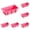 Hot Pink 6 Packs, variant on Rectangular Silicone Cake (random Color) Random Color Silicone Cake Rectangle Pan Bakeware For Bread Baking DIY Kitchen Supplies New