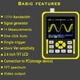 thumbnail image 3 of TFixol Handheld Mini Digital Oscilloscope with 2.4 Inches Color Screen 120M Bandwidth 500M Sampling Rate for Maintenance and DIY Electronic Test, 3 of 7