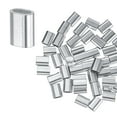 thumbnail image 1 of Uxcell Lot de 100 Manchons en Boucle d'Aluminium, 1.5mm 1/16 Baril Rond Simple, 1 of 2
