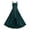Dark Green, variant on uikmnh Girls Strapless Formal Party Dress Crisscross Bodice Ruffled Tiered Skirt Occasion Wear Size:9-10 Years
