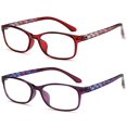 thumbnail image 4 of EYEURL Purple Red Ladies Reading glasses - 15 Women Readers Retro Blue Light Blocking computer UV Protection Reading glasses, 4 of 4