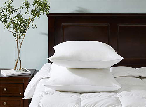 Bluffy Soft Throw Pillows Inserts Lightweight Down Alternative Polyester Pillows Couch Cushion Sham Stuffer Set of 2 26x26 