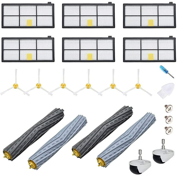 Repuestos Roomba Cepillos De Repuesto Compatibles Con IRobot Roomba 800 Y 900 (860, 960, 980, Etc.) – Paquete De 10 Unidades Rodillos Roomba