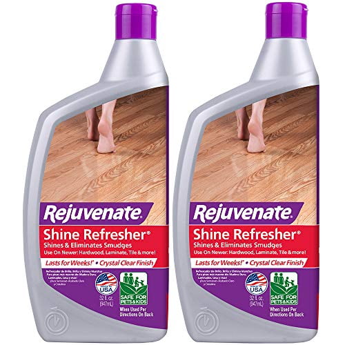 Rejuvenate Shine Refresher Polish Enlève les Égratignures des Planchers de Bois Franc Redonne de l'Éclat et Protège les Planchers de Bois Franc, Stratifiés, Linoléum, Carreaux, Vinyle et Plus (Lot de 2)