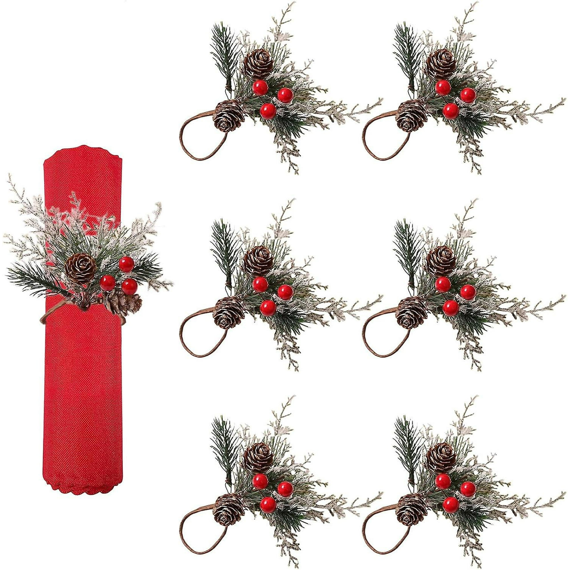 Festive napkin rings clearance