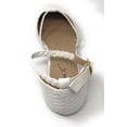 thumbnail image 5 of Victoria K Women's Basket Weave With Braid Straps Ballerina Flats, 5 of 5
