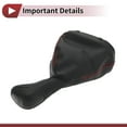 thumbnail image 4 of Pomo de Cambio de Marcha Manual de 6 Velocidades Único Bargains con Cubierta para Mercedes-Benz W203 S203 2000-2007, Palanca de Cambio de Plástico y Cuero Sintético, Negro Rojo, 4 of 7