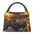 thumbnail image 1 of Fotbe Lizard With Sunglasses Sunset Bolsa Térmica Portátil con Estampado, Bolsa de Entrega de Alimentos Aislada, Bolsa Reutilizable de Gran Capacidad para Comidas y Supermercado, 1 of 6