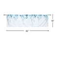 thumbnail image 3 of YISURE Short Cafe Curtains for Kitchen, Rod Pocket Green Eucalyptus Leaves Printed Fabric Window Drapes, 60"x18", 3 of 4