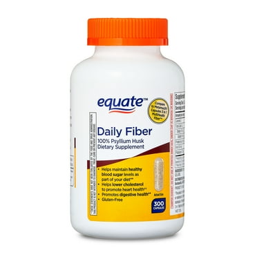 Equate Psyllium Husk Capsules 300 Count, Compare to Metamucil® Capsules 3 in 1 MultiHealth Fiber