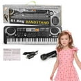 thumbnail image 1 of WLOELOEW Micro Musical Usb A,B,C Piano 61 Touches Instrument Électronique Portable Jouet Clavier pour Enfant, 1 of 9
