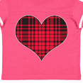 thumbnail image 4 of Inktastic Red Plaid Heart Boys or Girls Toddler T-Shirt, 4 of 5