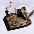 thumbnail image 6 of Soumake Big Cashew Flower Print Hair Scarf Sun Protection Imitation Silk Square Smooth Retro Neckerchief Scarf For Outdoor Fashion, 6 of 8