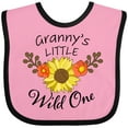 thumbnail image 3 of Inktastic Granny's Little Wild 1 with Beautiful Sunflower Boys or Girls Baby Bib, 3 of 4