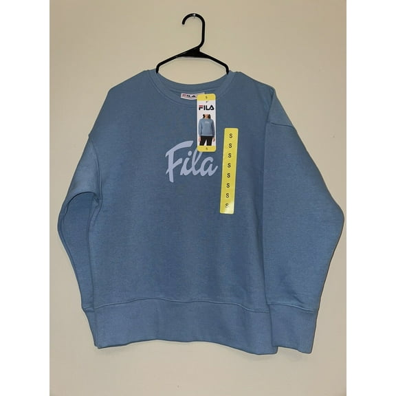 FILA Women’s Crewneck Logo Pullover Sweatshirt (Springlake, XL)