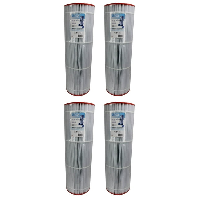 Unicel C-9415 Replacement 150 Sq Ft Pool Filter Cartridge, 175 Pleats, 4 Pack