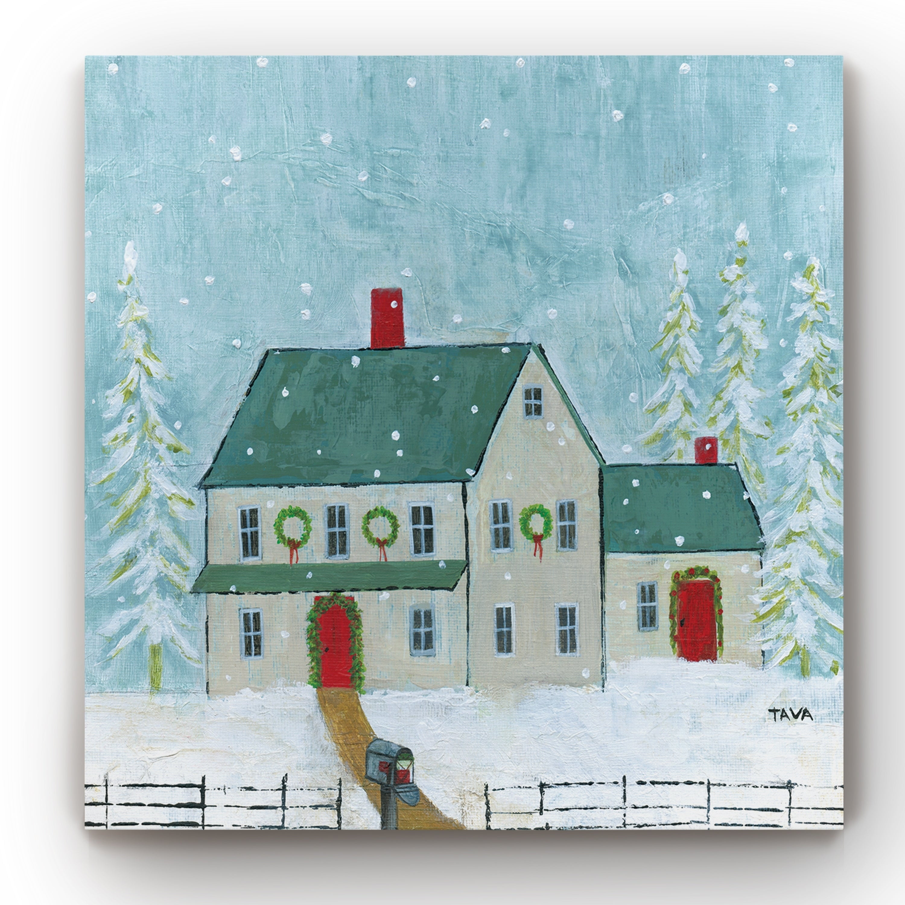 Wexford Home Home For Christmas Gallery Wrapped Canvas 10 x 10