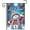 Snowman, variant on Hello Winter Garden Flag Double Sided 12.5x18 Flag Winter Garden Flag Christmas Snowman Garden Flag Cozy Snowman In Hot Cocoa Design With "Hello Winter" Message Seasonal Yard Decor Lawn Banner