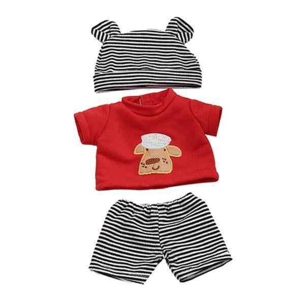 2x Handmade Baby Doll Clothes Dress Outfits Costumes Pajamas for 11.8 Inch Dolls Christmas Birthday Gift Style5
