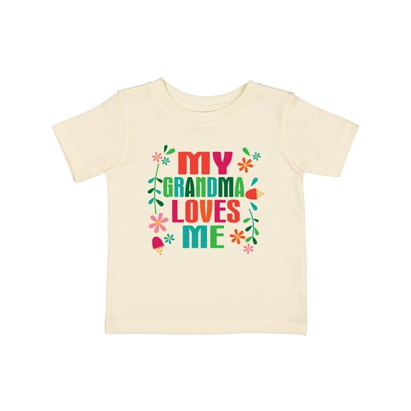 Inktastic My Grandma Loves Me Girls Girls Baby T-Shirt