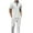 White, variant on Aofany Mens Suits Mens Sets 2 Piece Outfits Fashion Tracksuits Casual Set Plus Size Short Sleeve And Pants Set