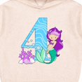 thumbnail image 3 of Inktastic Fourth Birthday Mermaid Toddler Hoodie, 3 of 4